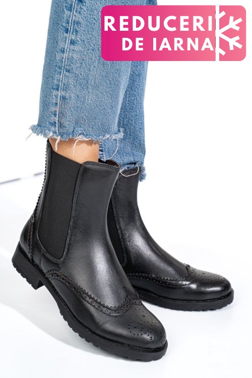 Ghete negre piele naturala 1s770795