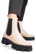 GHETE BEJ PIELE NATURALA 2S7725