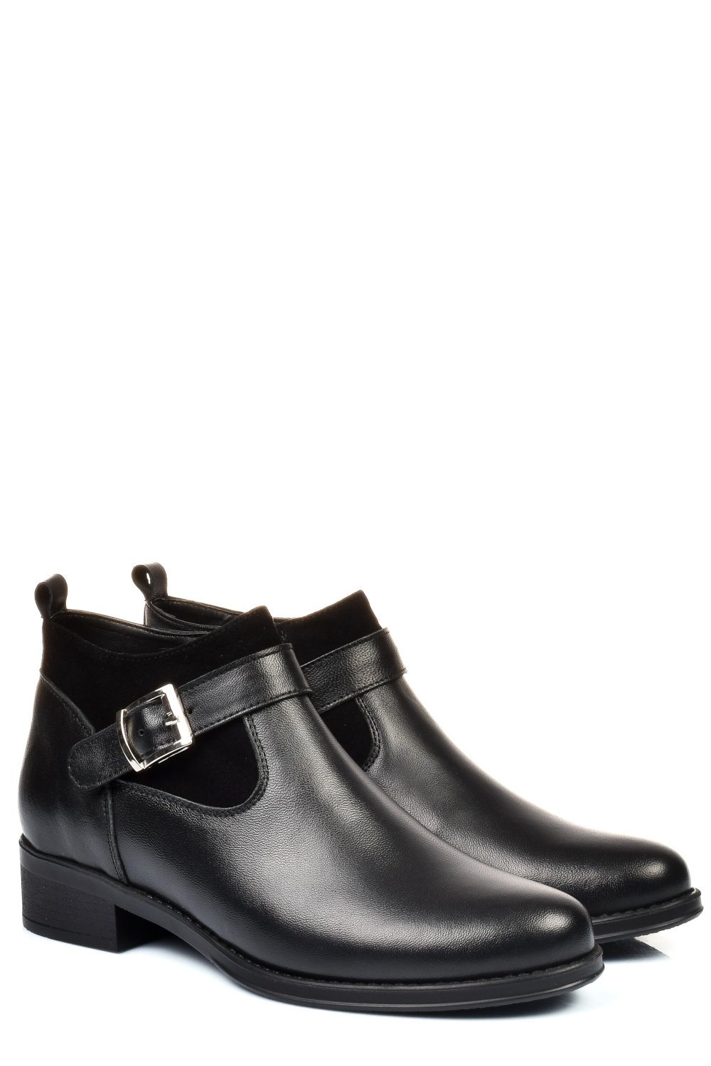 GHETE NEGRE PIELE NATURALA 2S7764