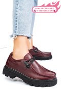 PANTOFI BORDO PIELE NATURALA APCKD-9524
