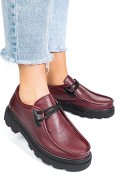 PANTOFI BORDO PIELE NATURALA APCKD-9524