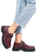 PANTOFI BORDO PIELE NATURALA APCKD-9524