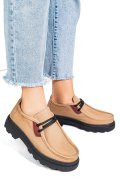 PANTOFI TAUPE PIELE NATURALA NABUK APCKD-9524