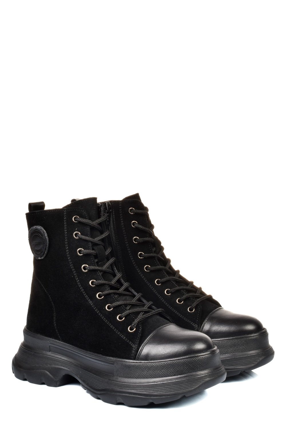 GHETE NEGRE PIELE NATURALA INTOARSA 222860SP