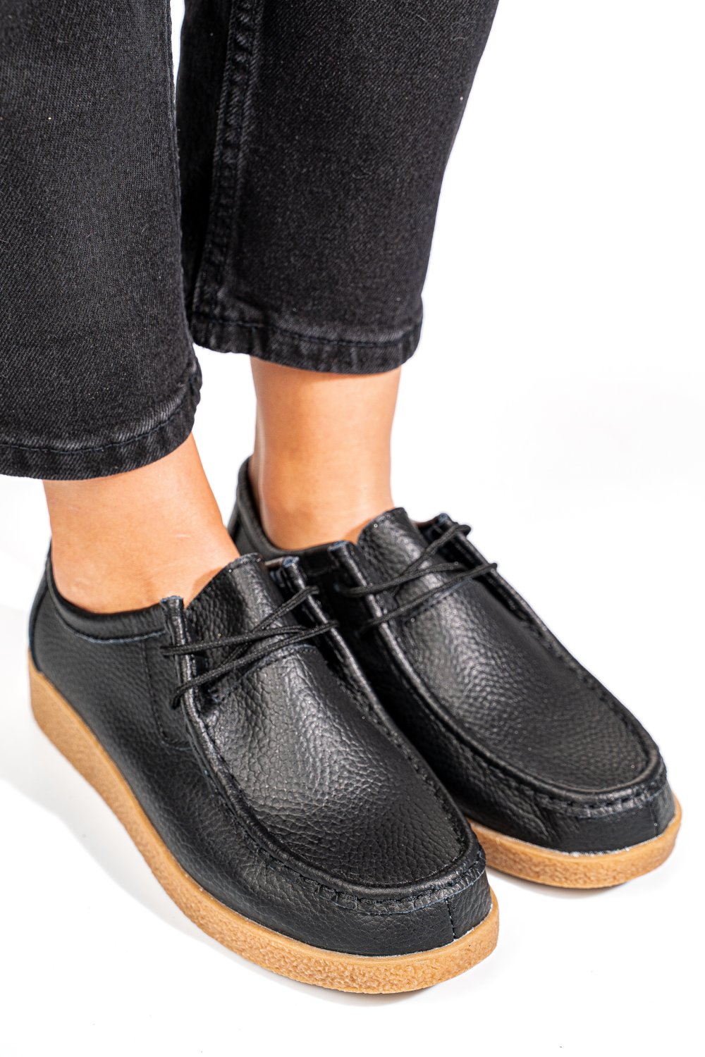 MOCASINI NEGRI PIELE NATURALA PSPL304