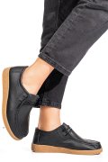 MOCASINI NEGRI PIELE NATURALA PSPL304