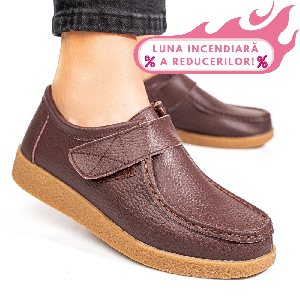 MOCASINI MARO INCHIS PIELE NATURALA PSPL305