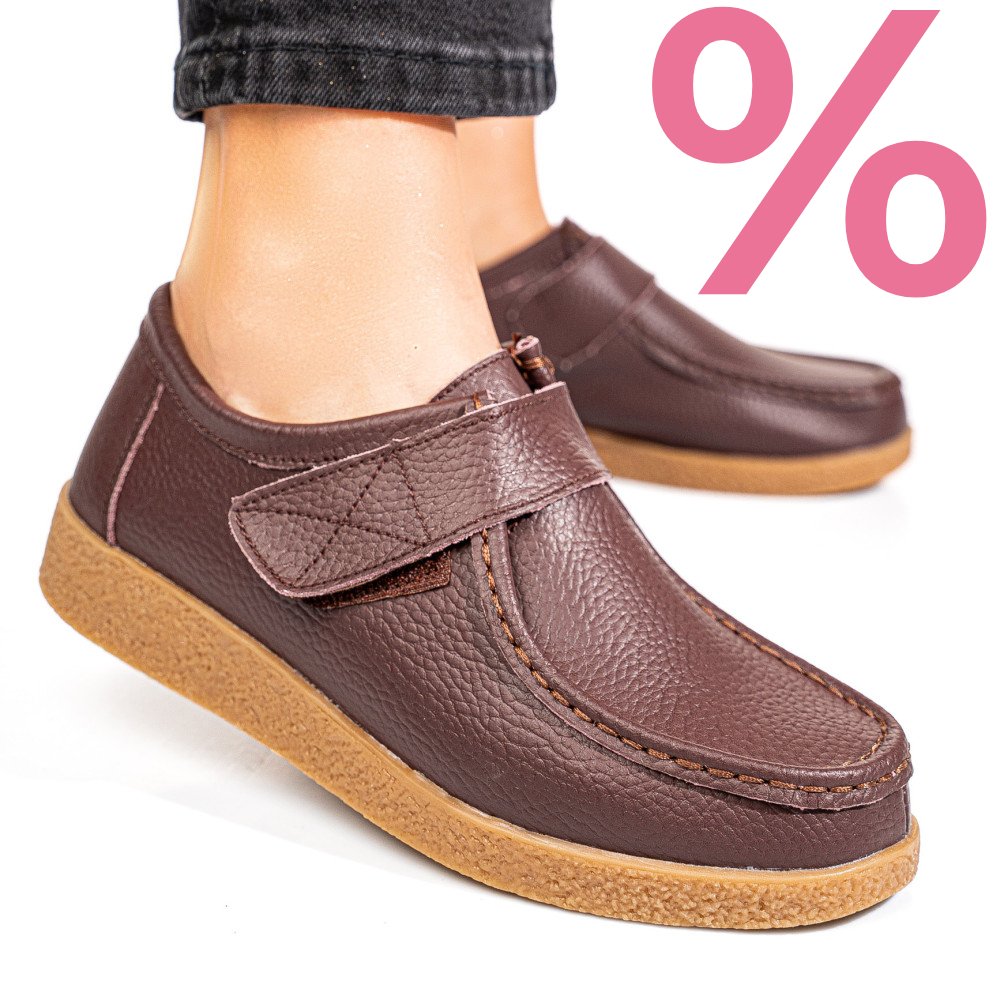 MOCASINI MARO INCHIS PIELE NATURALA PSPL305