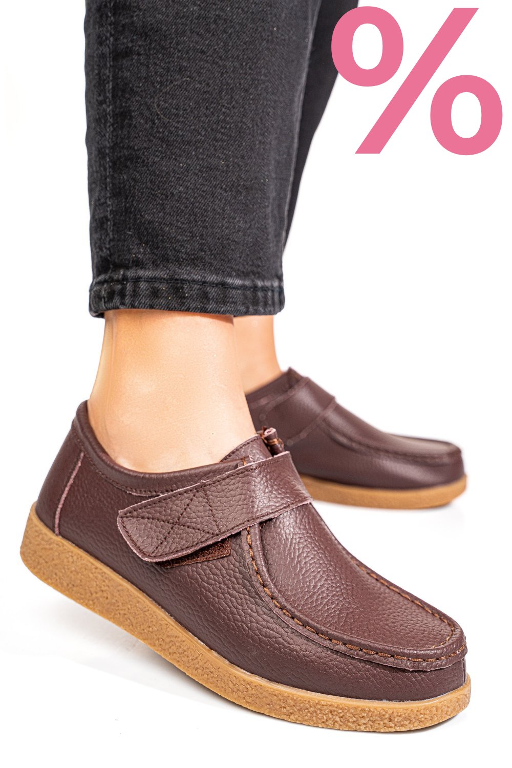 MOCASINI MARO INCHIS PIELE NATURALA PSPL305