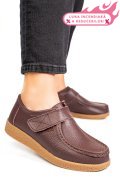 MOCASINI MARO INCHIS PIELE NATURALA PSPL305