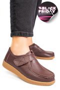 MOCASINI MARO INCHIS PIELE NATURALA PSPL305