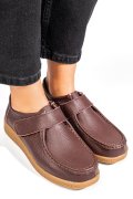 MOCASINI MARO INCHIS PIELE NATURALA PSPL305