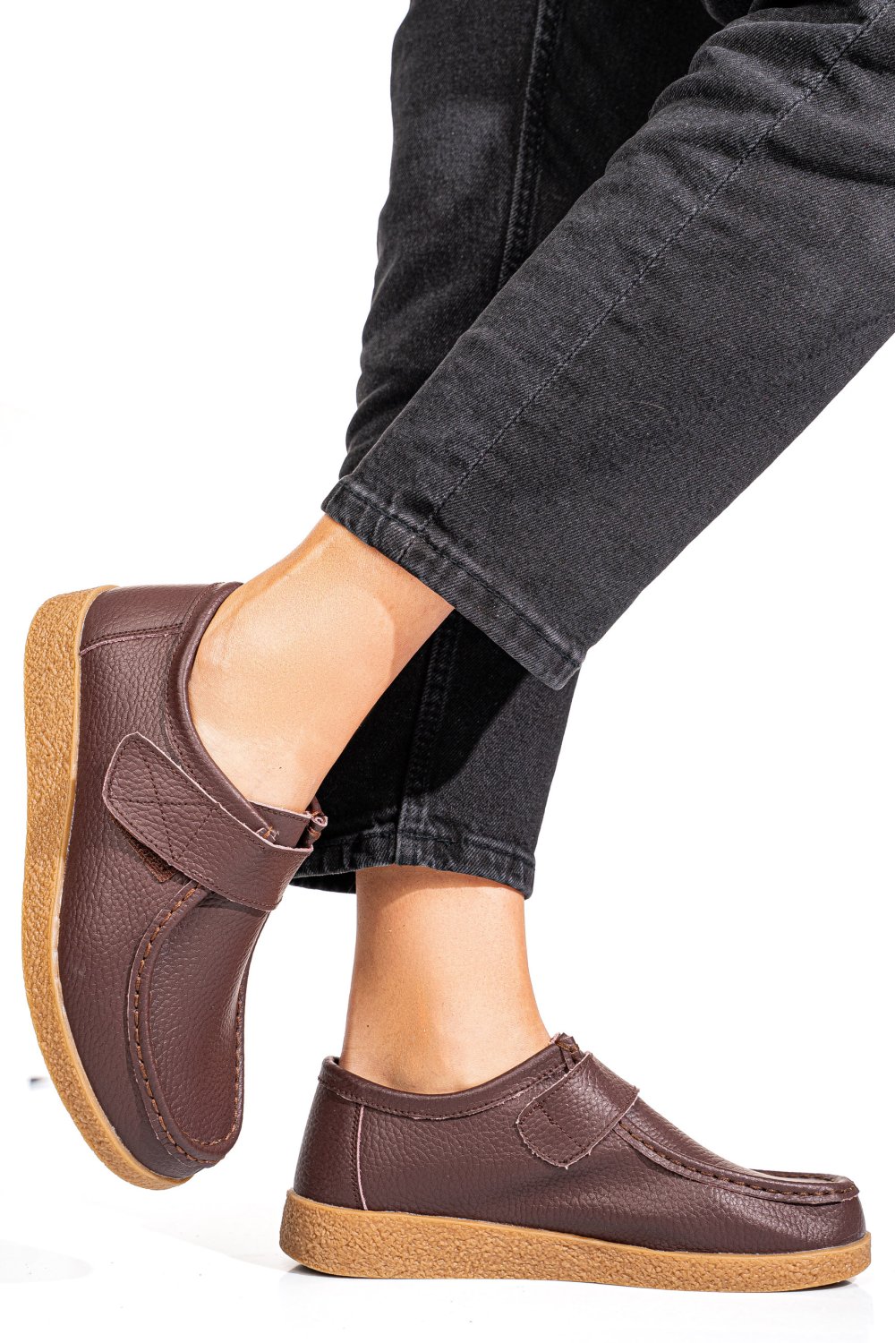 MOCASINI MARO INCHIS PIELE NATURALA PSPL305