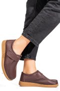 MOCASINI MARO INCHIS PIELE NATURALA PSPL305