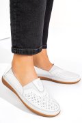 MOCASINI ALBI PIELE NATURALA FSP003635
