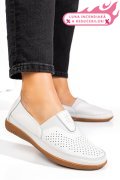 MOCASINI ALBI PIELE NATURALA FSP003635