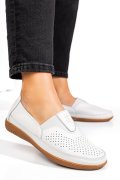 MOCASINI ALBI PIELE NATURALA FSP003635