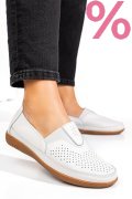 MOCASINI ALBI PIELE NATURALA FSP003635