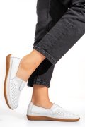 MOCASINI ALBI PIELE NATURALA FSP003635