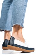 MOCASINI ALB ALBASTRU PIELE NATURALA FSP003635