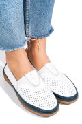 MOCASINI ALB ALBASTRU PIELE NATURALA FSP003635