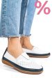 Mocasini alb albastru piele naturala fsp003635