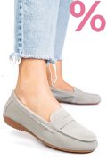 MOCASINI GRI PIELE NATURALA INTOARSA FSP003634