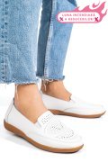 MOCASINI ALBI PIELE NATURALA FSP003636