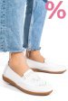 Mocasini albi piele naturala fsp003636