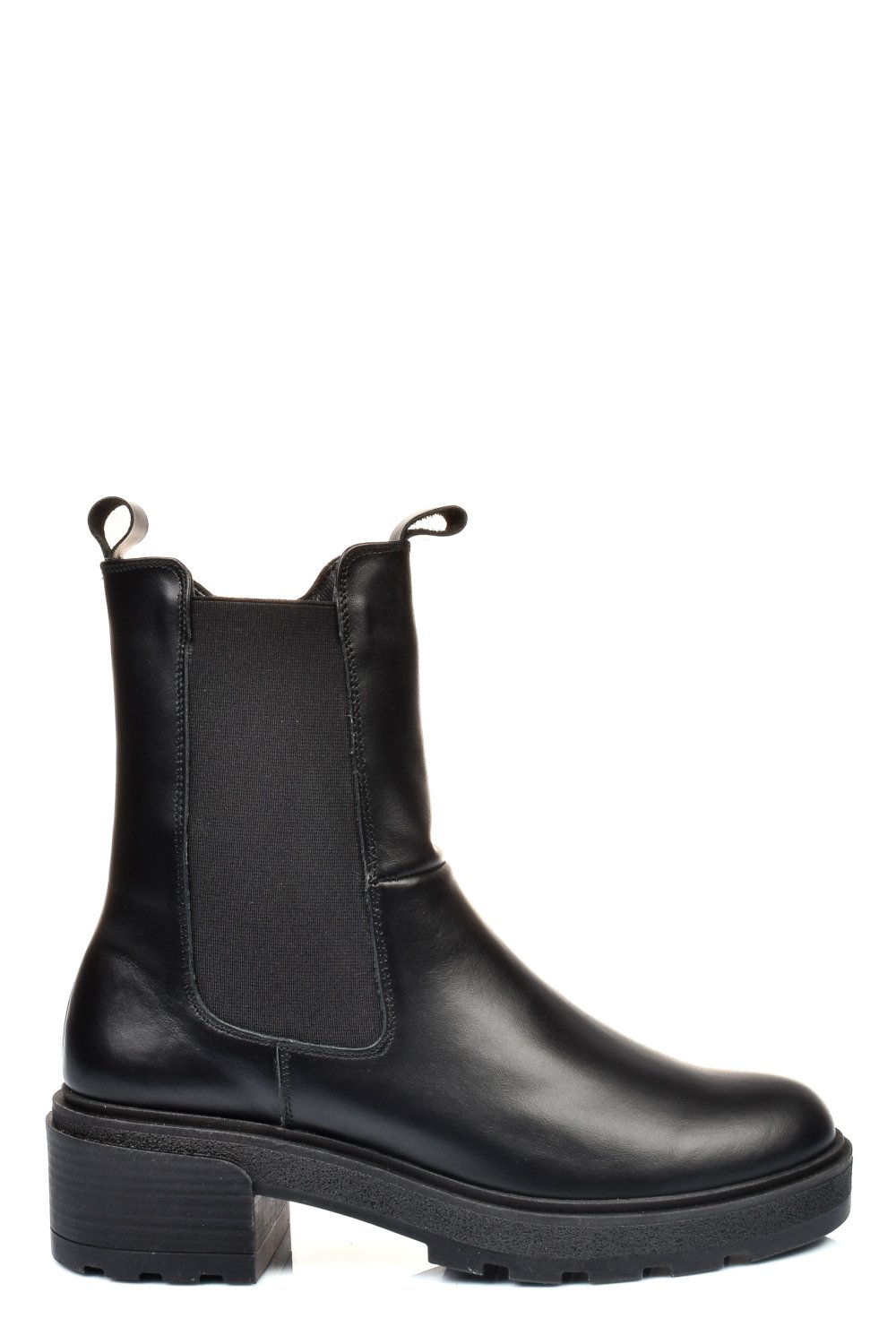 GHETE NEGRE PIELE NATURALA 2S7724