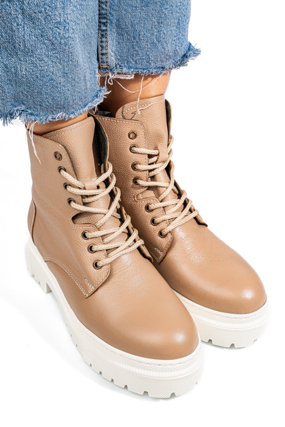 GHETE BEJ PIELE NATURALA NPCFB003