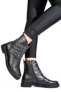GHETE NEGRE PIELE NATURALA 0PC08