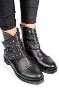 GHETE NEGRE PIELE NATURALA 0PC08