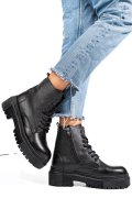 GHETE NEGRE PIELE NATURALA NPCFB006