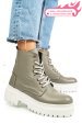Ghete gri piele naturala npcfb002