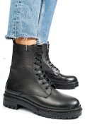 GHETE NEGRE PIELE NATURALA APCYB008