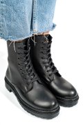 GHETE NEGRE PIELE NATURALA APCYB008