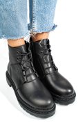 GHETE NEGRE PIELE NATURALA APCYB003