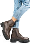 GHETE MARO INCHIS PIELE NATURALA NPCFB004
