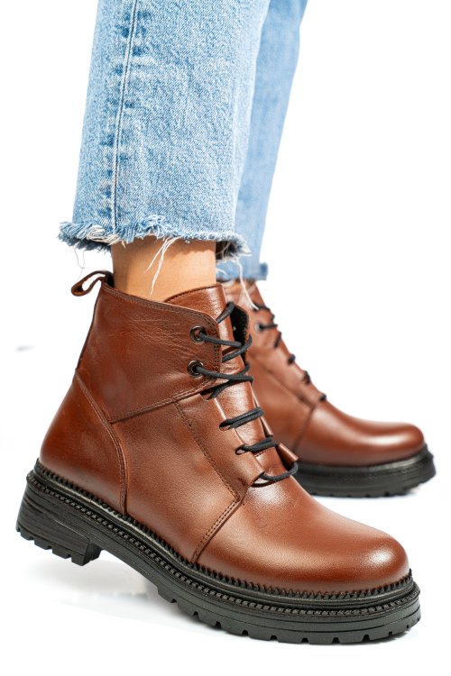 Ghete maro piele naturala apcyb003