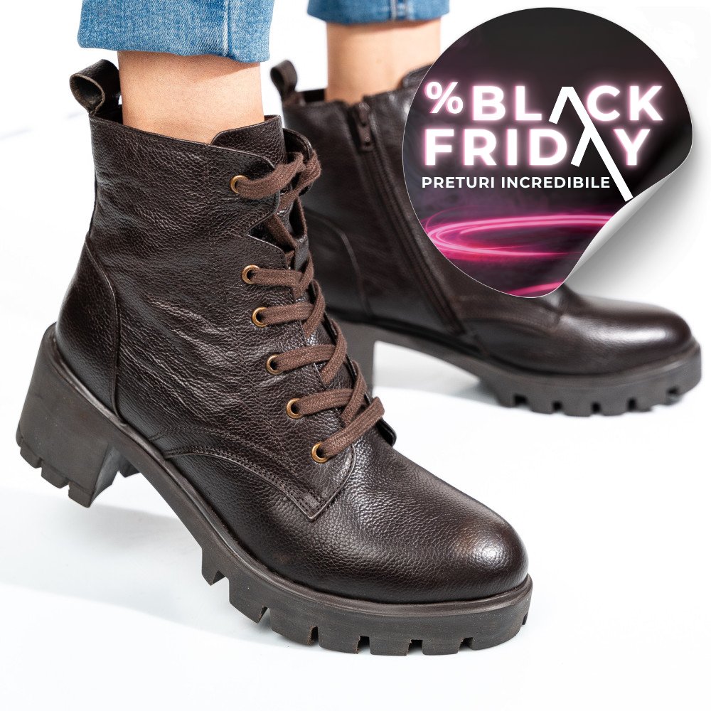 GHETE FEMEI PIELE NATURALA MARO INCHIS 1S770800