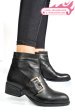Ghete negre piele naturala zpc07