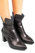 BOTINE NEGRE PIELE NATURALA IPCBY012