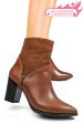 Botine maro inchis piele naturala ipcby002