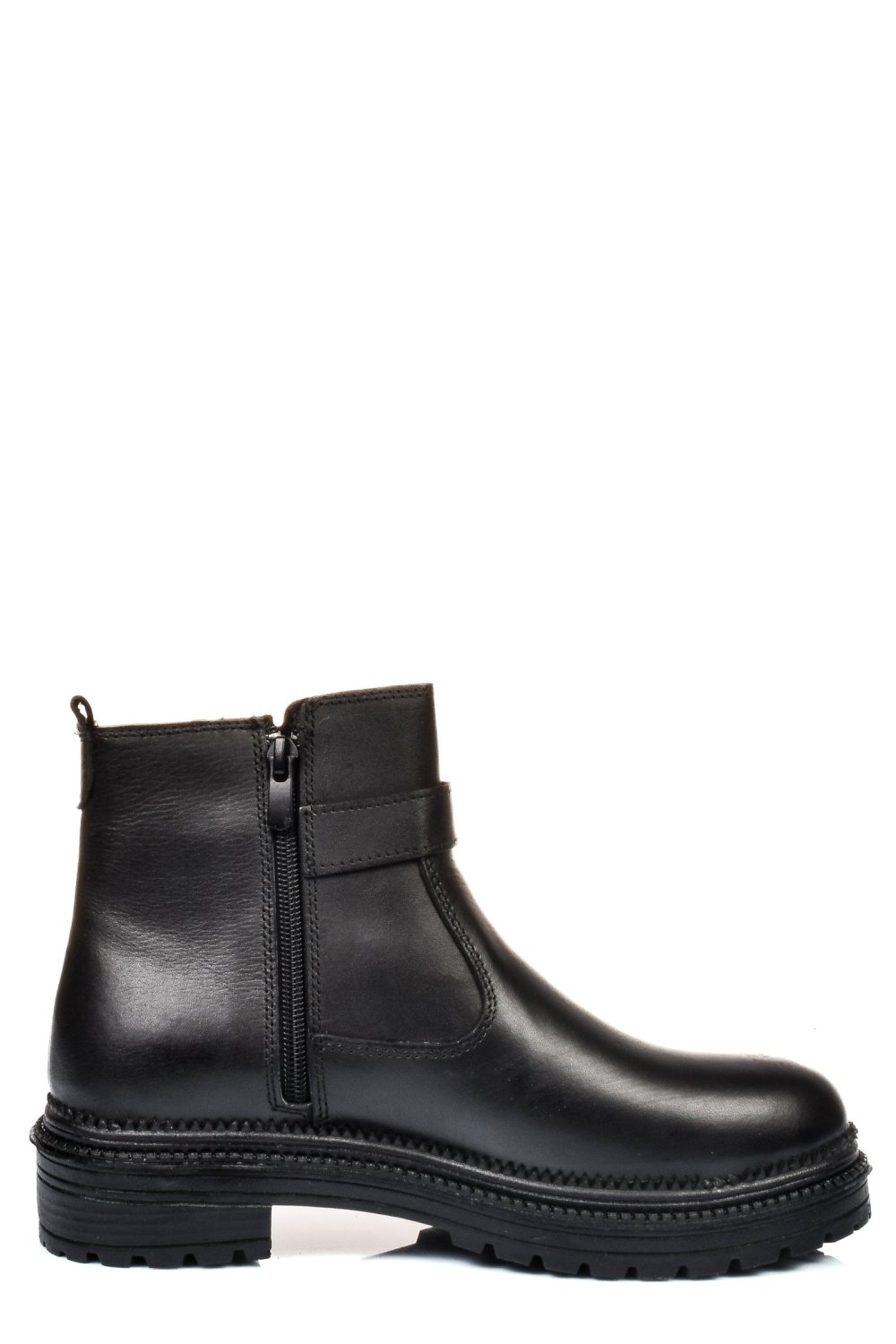 GHETE NEGRE PIELE NATURALA APCYB004