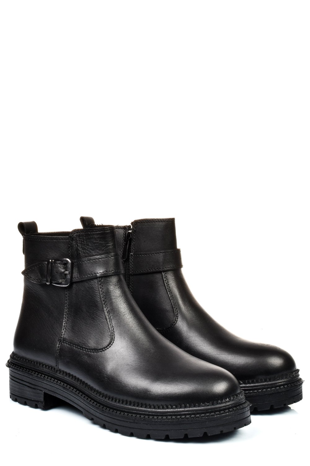GHETE NEGRE PIELE NATURALA APCYB004