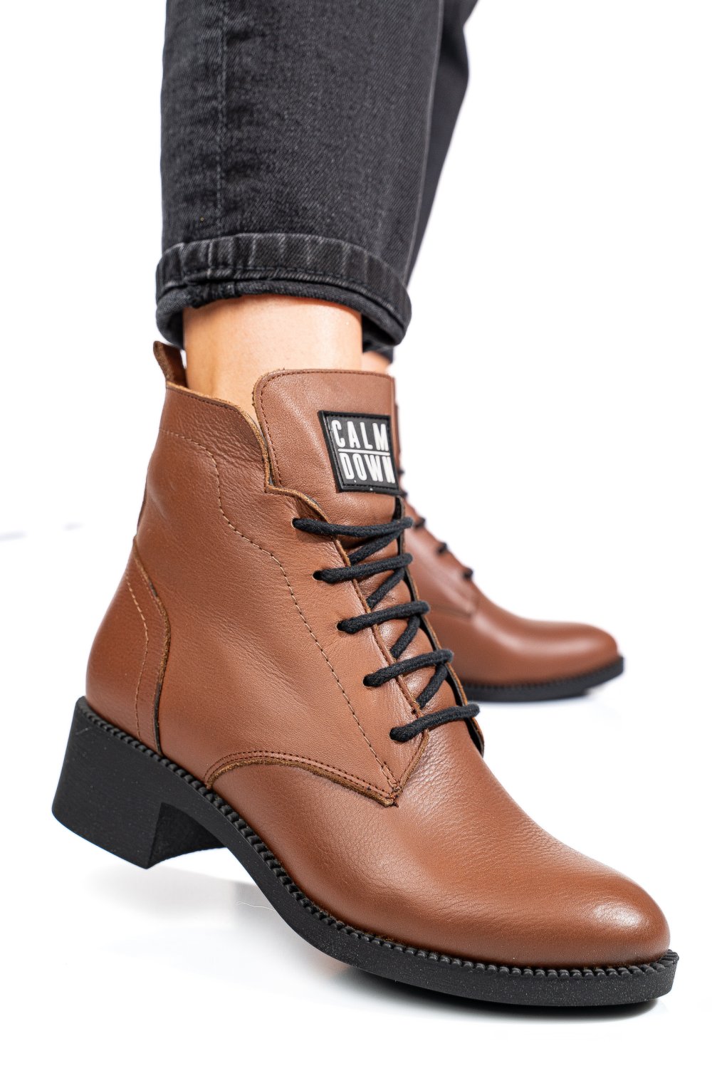 GHETE MARO INCHIS PIELE NATURALA APCK105