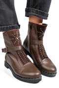 GHETE MARO INCHIS PIELE NATURALA 0PC02B