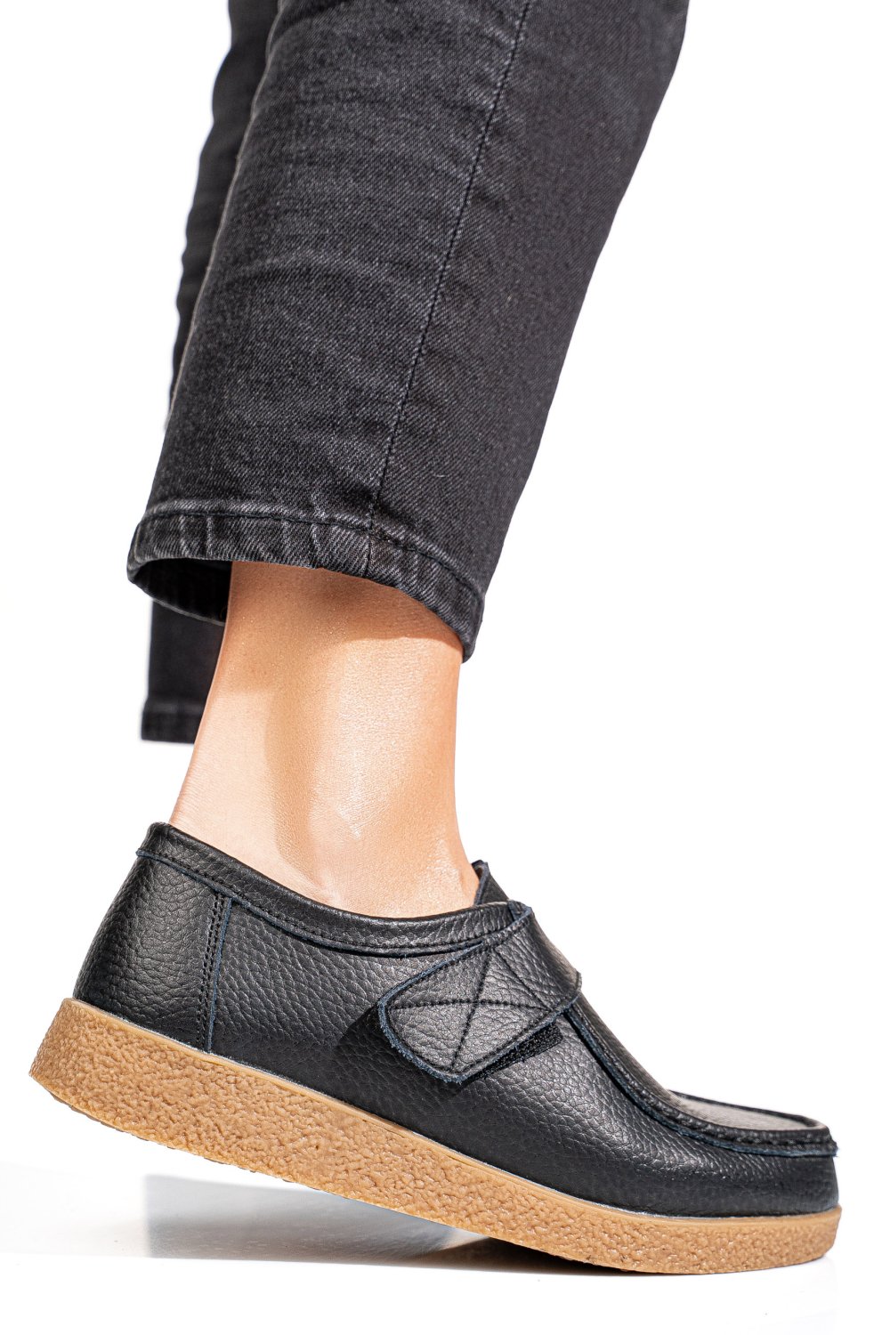 MOCASINI NEGRI PIELE NATURALA PSPL305