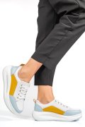 PANTOFI SPORT WHITE BLUE MUSTAR PIELE NATURALA TSP-33